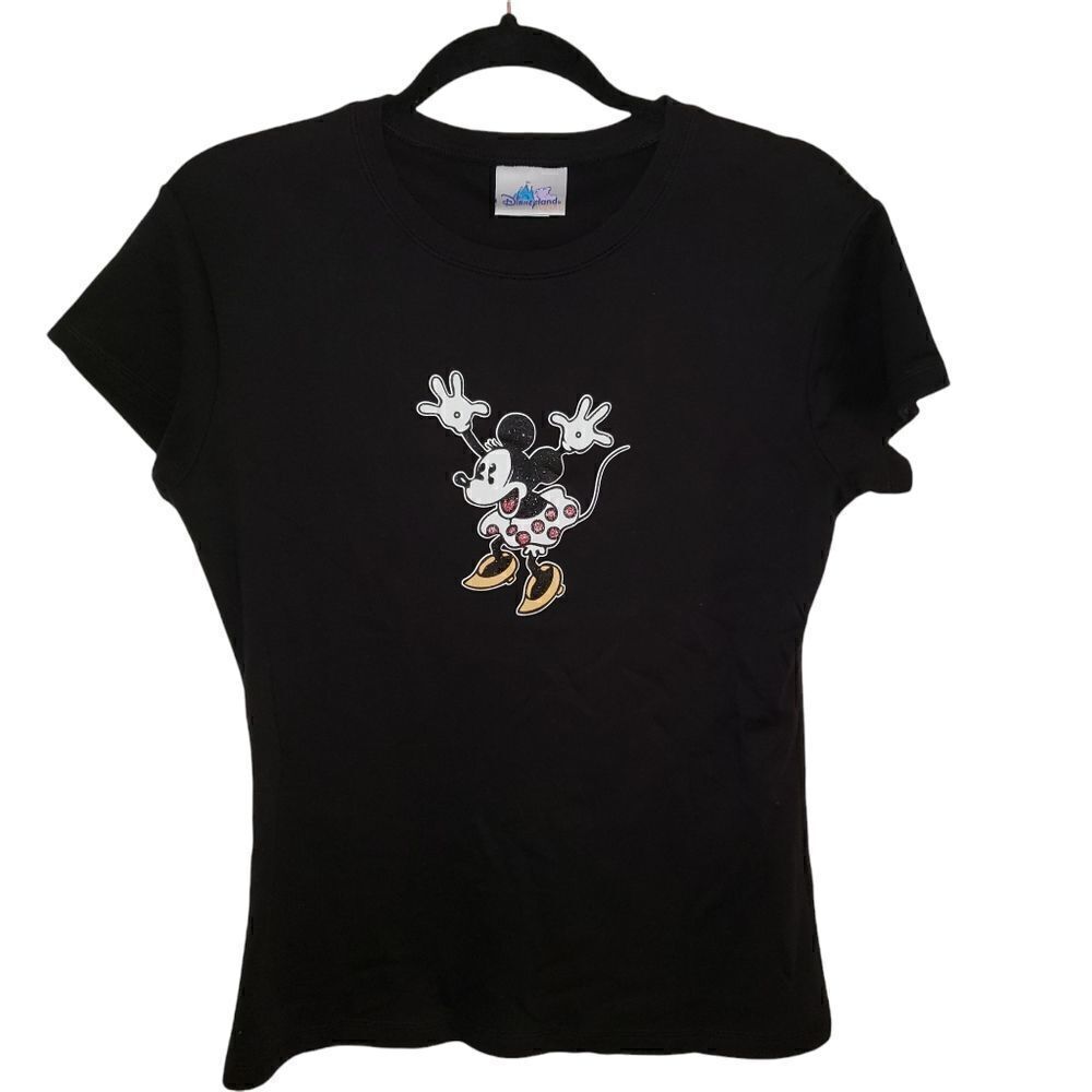 Disney Disneyland Resort Minnie Mouse Graphic Black T-Shirt